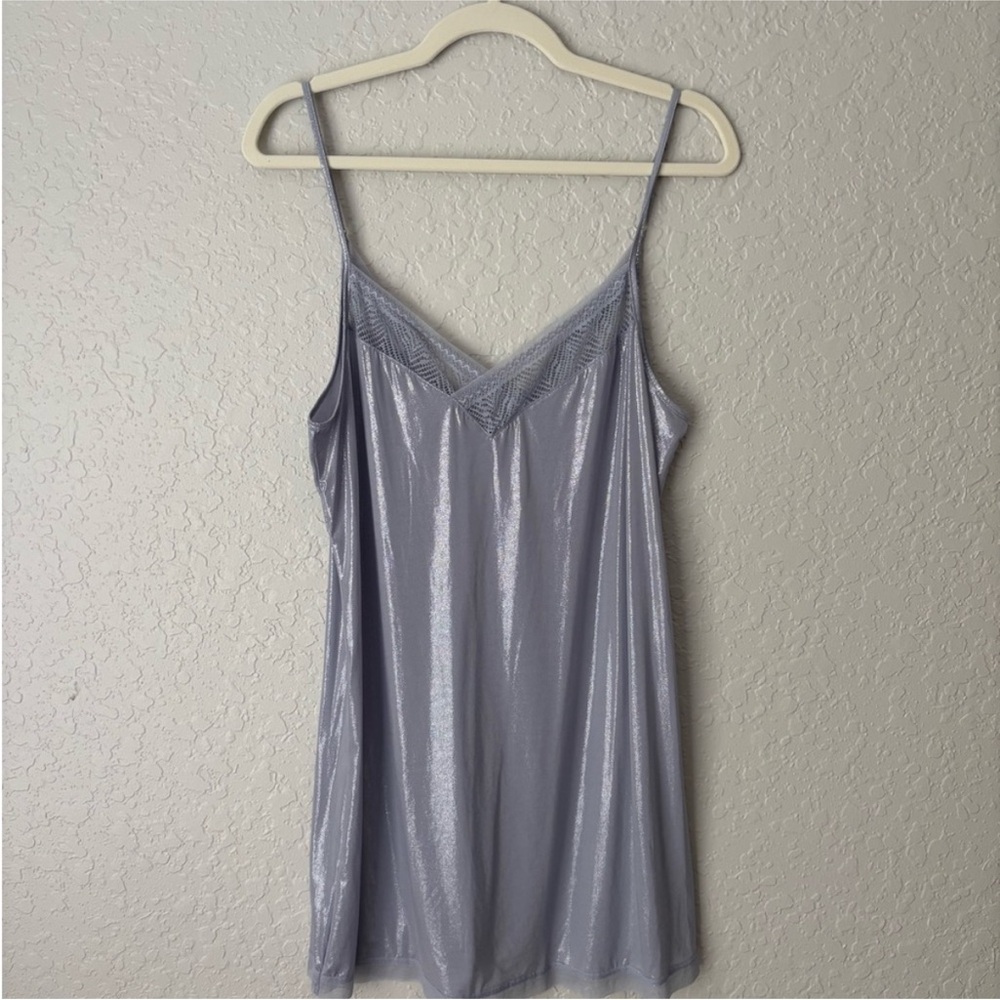 Victorias Secret Shimmer Lavender Slip Dress, size L